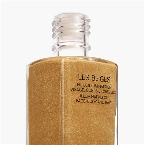 huile illuminatrice corps chanel|huile corps beige de Chanel.